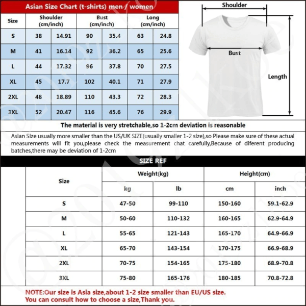 xxxtentacion 17 shirt size chart