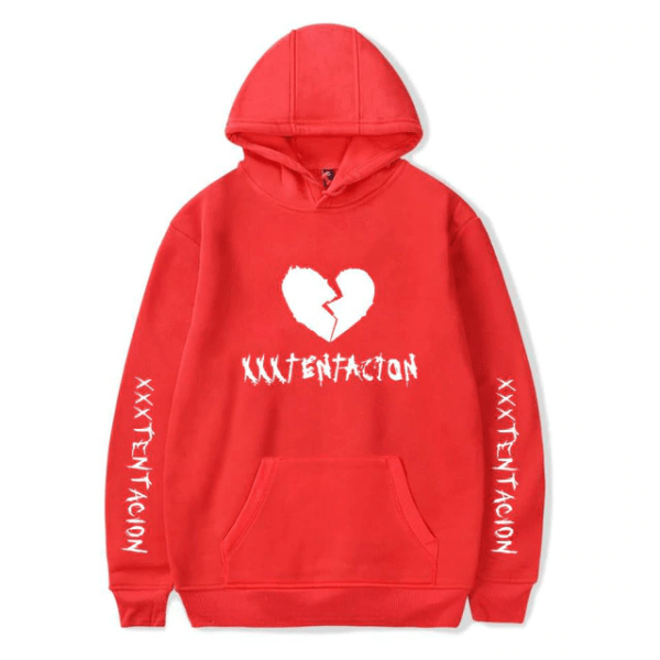 xxxtentacion broken heart logo fashion hoodie