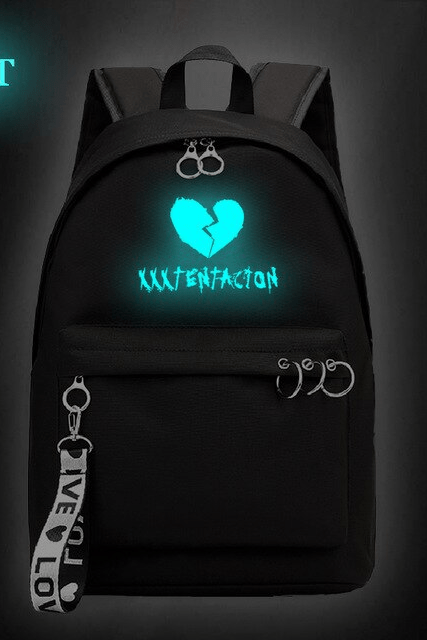 xxxtentacion apparel Illuminated broken heart backpack
