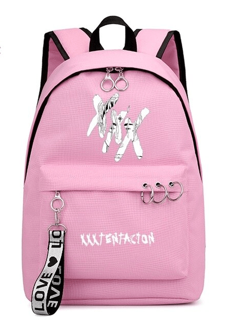Xxxtentacion Logo Pink Backpack