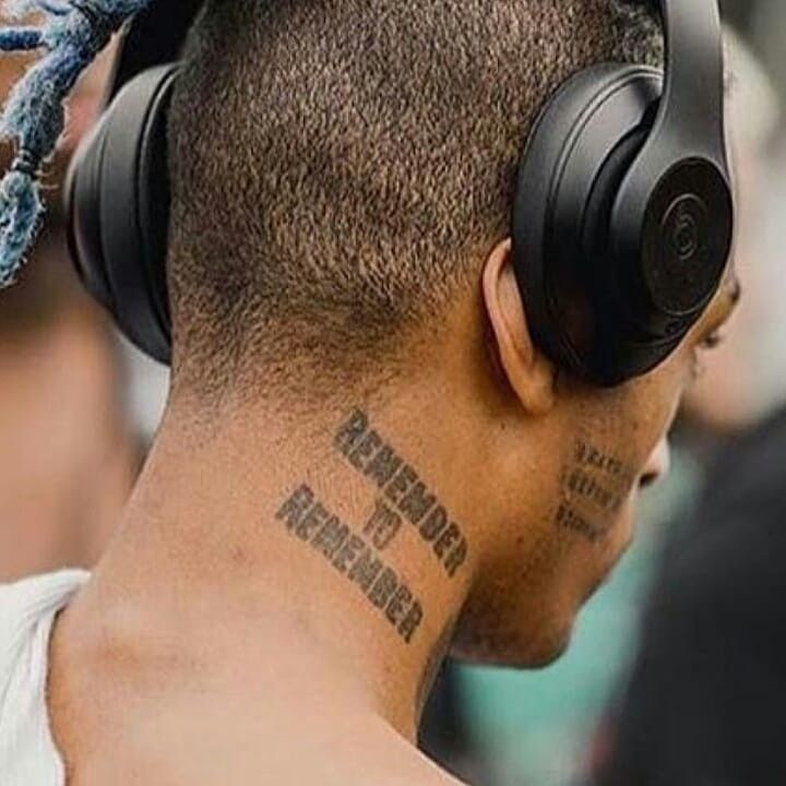 XXXtentacion once confessed to the meaning behind this tattoo. 